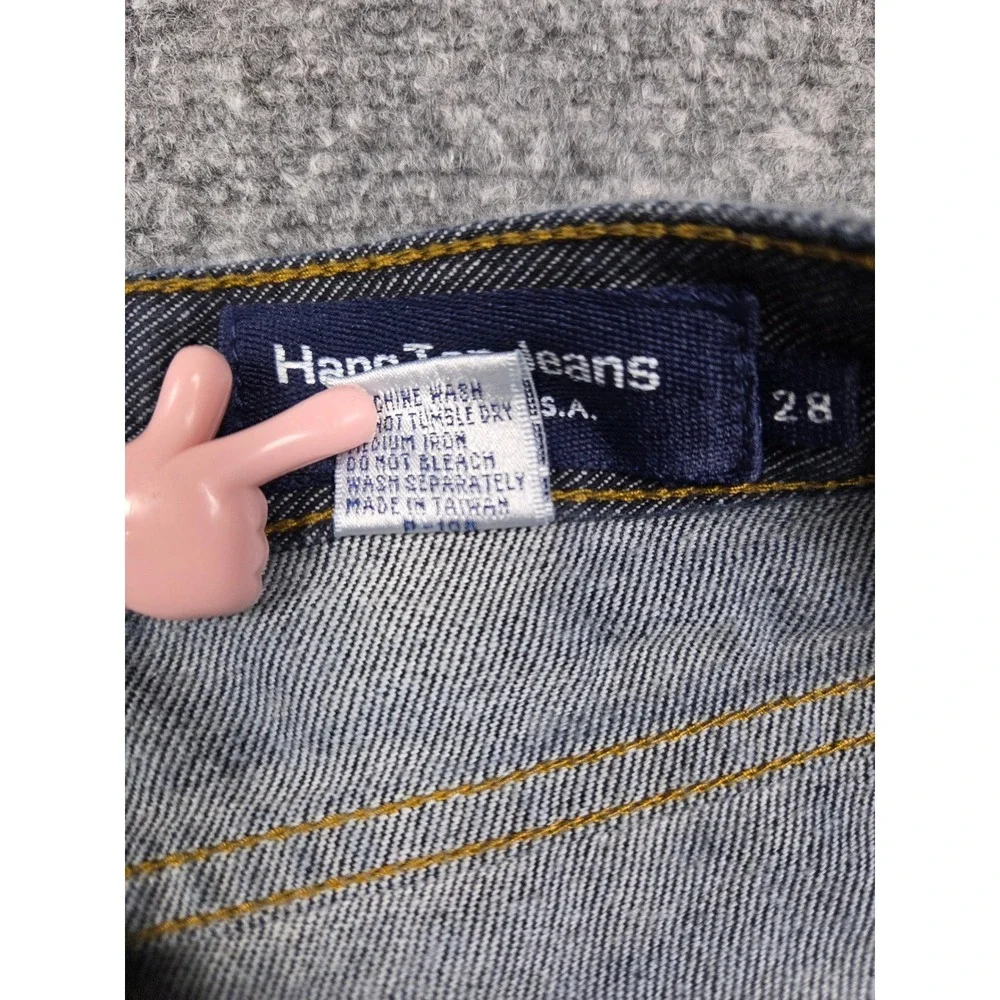 Hang Ten Jeans Straight Leg Mens 28 Indigo Dark Wash 100% Cotton Surf Denim